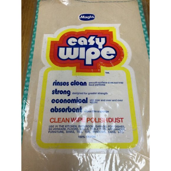 Vintage Easy Wipe Reusable Wiping Polish Cloths Towels Lot 2 10 Pack Rayon Prop - Picture 4 of 6